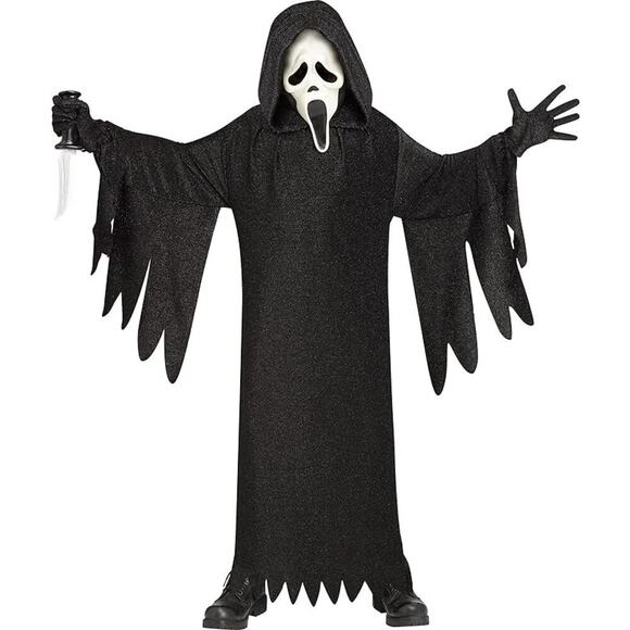 Unbranded Other - Scream Movie Kid's Costume in Black, Size L​
